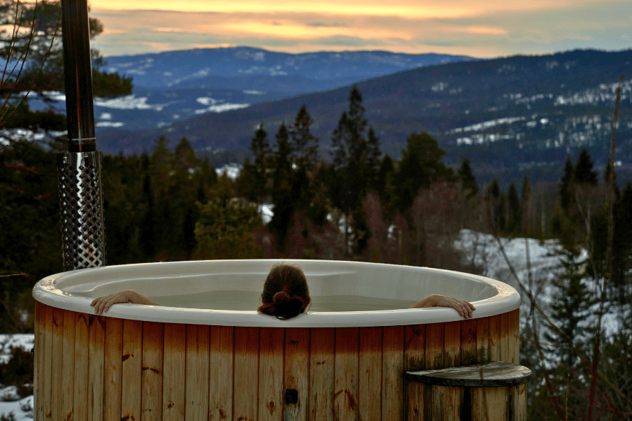 Bain nordique dans son jardin