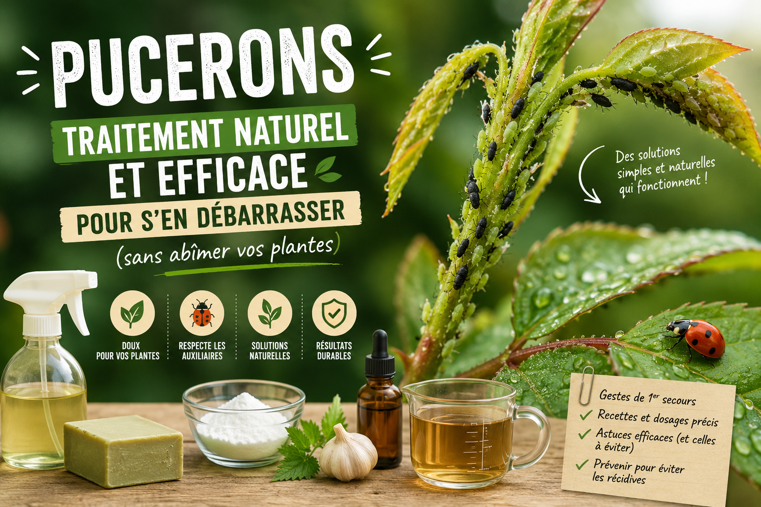 Pucerons : traitement naturel et efficace